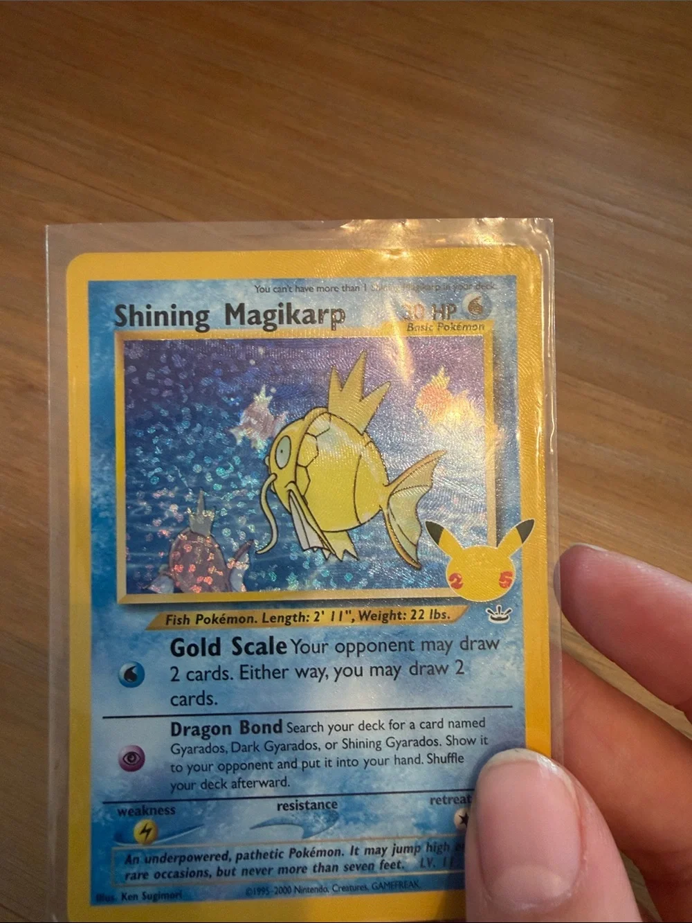 Pokemon Shining Magikarp 66/64 Celebrations: Classic Collection 25th Anniversary